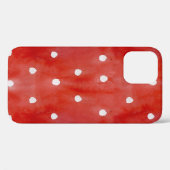 Rode stip, waterverf naadloos patroon. Case-Mate iPhone case (Achterkant (horizontaal))