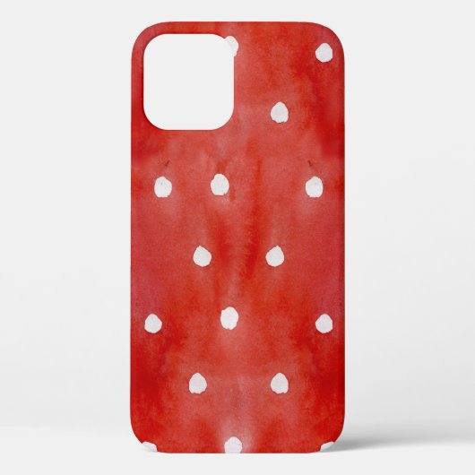 Rode stip, waterverf naadloos patroon. Case-Mate iPhone case (Achterkant)