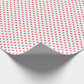 Rode Stippen Cadeaupapier (Hoek)