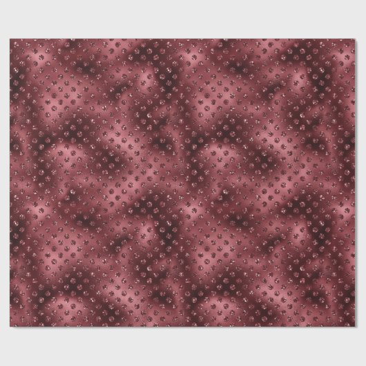 Rode Stippen Cadeaupapier (Vlak)