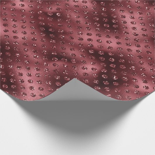 Rode Stippen Cadeaupapier (Hoek)