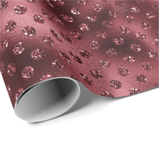 Rode Stippen Cadeaupapier (Rol Hoek)