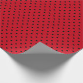 Rode Stippen Cadeaupapier (Hoek)