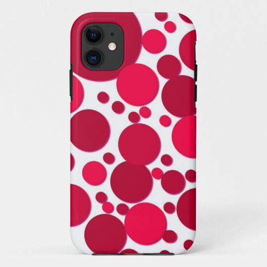 rode stippen Case-Mate iPhone case (Achterkant)