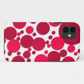 rode stippen Case-Mate iPhone case (Achterkant (horizontaal))