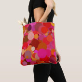 rode stippen confetti tas (Dichtbij)