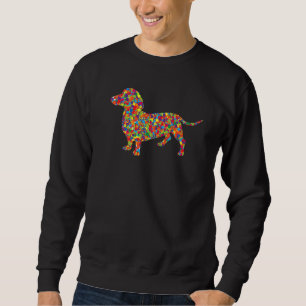 Rode Stippen Dachshund Worst Hond Internationaal D Trui