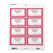 Rode Stippen gepersonaliseerd uit de keuken van la Etiket (Full Sheet)