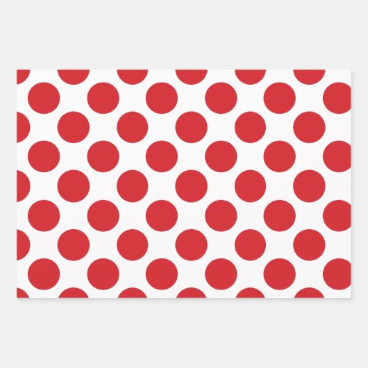 Rode Stippen Inpakpapier Vel (Voorkant)