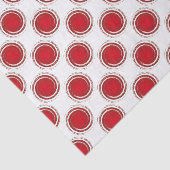 Rode stippen kolkende cirkels tissuepapier (Detail)