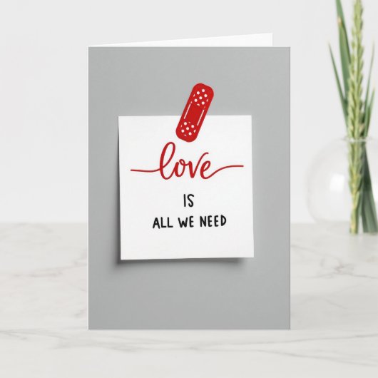Rode Stippen Liefdesbriefkaart Kaart (Voorkant)