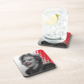 Rode Stippen Marilyn Drankjes Onderzetter (Rechterzijde)
