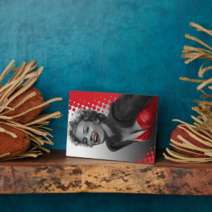 Rode Stippen Marilyn Fotoplaat