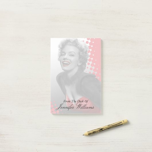 Rode Stippen Marilyn Post-it® Notes (Op bureau)