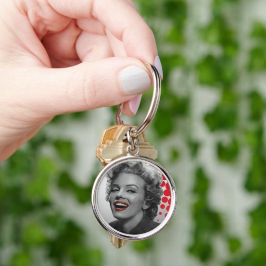 Rode Stippen Marilyn Sleutelhanger (Hand)