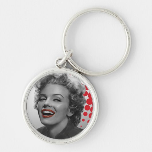 Rode Stippen Marilyn Sleutelhanger (Voorkant)