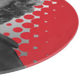 Rode Stippen Marilyn Snijplank (Hoek)