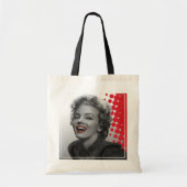 Rode Stippen Marilyn Tote Bag (Voorkant)
