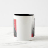 Rode Stippen Marilyn Tweekleurige Koffiemok (Center)