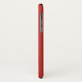 Rode Stippen Monogram Case-Mate iPhone Case (Achterkant/links)