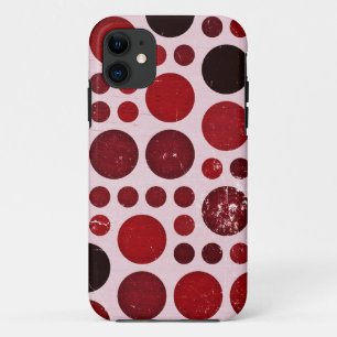rode stippen naadloos grafisch iPhone 11 hoesje
