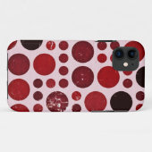 rode stippen naadloos grafisch Case-Mate iPhone case (Achterkant (horizontaal))