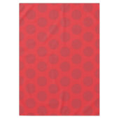 Rode Stippen op de Rode Kerstfeestdag Tafelkleed (Voorkant)