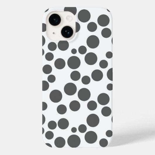 Rode stippen op een witte achtergrond Case-Mate iPhone case (Achterkant)