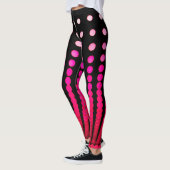 Rode stippen op zwart, Leggings (Links)