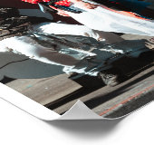 Rode Stippen Poster (Hoek)