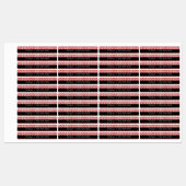 Rode Stippen School Klas Naam Nummer Labels (Vel)