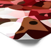 Rode Stippen Spiral Poster (Hoek)