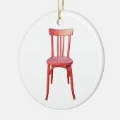 Rode Stoel Keramisch Ornament (Links)