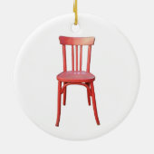 Rode Stoel Keramisch Ornament (Achterkant)