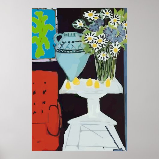 Rode stoel, matisse stijl poster (Voorkant)