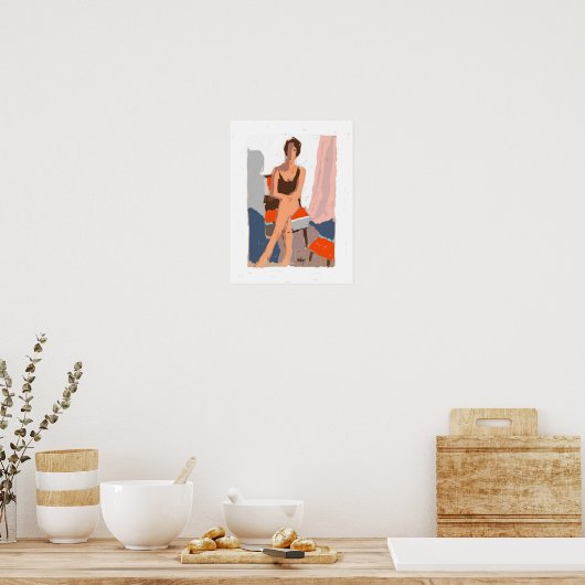 Rode Stoel Poster (Keuken)