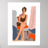 Rode Stoel Poster (Voorkant)