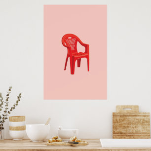 Rode Stoel Print 