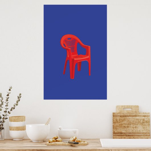 Rode Stoel Print (Keuken)