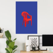 Rode Stoel Print (Thuiskantoor)