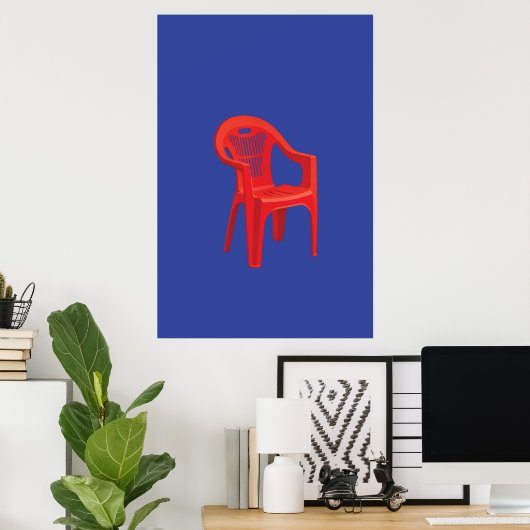 Rode Stoel Print (Thuiskantoor)