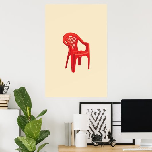 Rode Stoel Print (Thuiskantoor)