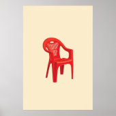 Rode Stoel Print  (Voorkant)