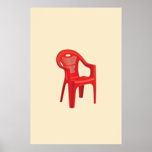 Rode Stoel Print (Voorkant)