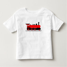 Rode Stoomlocomotief Kinder Shirts