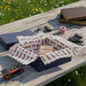 Rode Stoomtrein  Tissuepapier