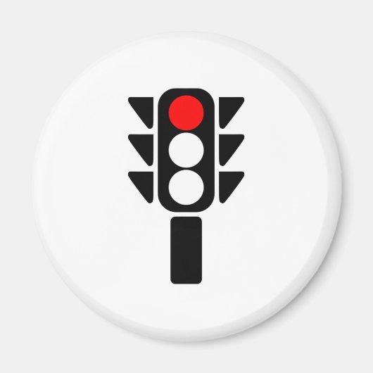 Rode Stoplight Magneet (Voorkant)