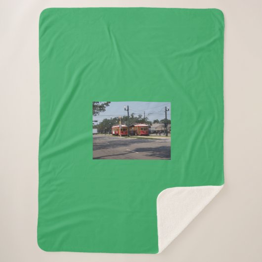 Rode Straatwagen Fleece Deken (Voorkant)