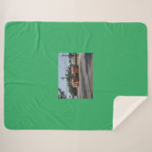 Rode Straatwagen Fleece Deken (Voorkant (horizontaal))