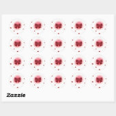 Rode stralende boog Sticker te koop (Vel)
